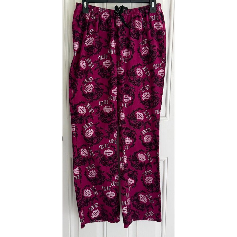 Harley Davidson Women's Flannel Sleep Pants size M (97810-17VW)
